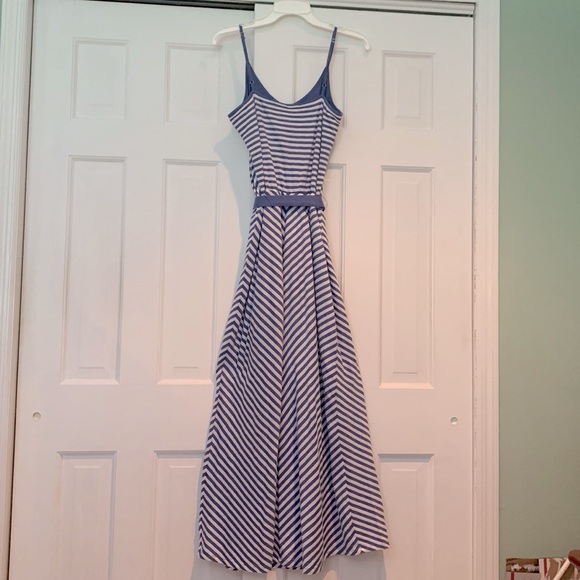 Sleeveless summer maxi dress with adjustable straps - Picture 2 of 5